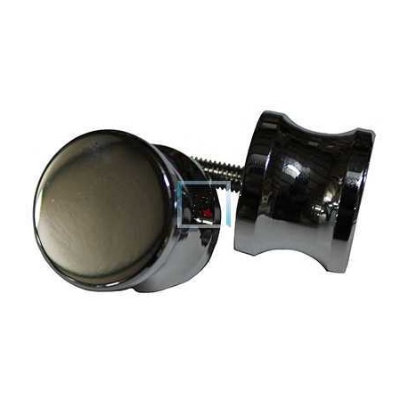 Juego Pomo Tec Ø30mm Cromo Brillo