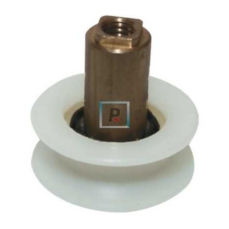 Rueda semicircular mampara 24mm 