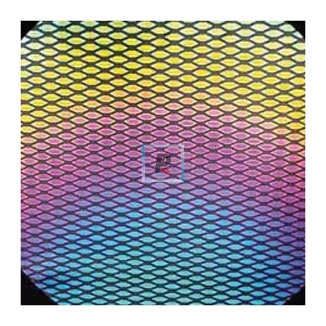 Dicroico S96 Negro 2mm Rombos2 10x5cmtrs.