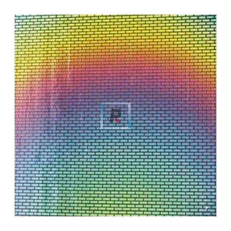 Dicroico S96 Negro 2mm Ladrillos1 10x5 cmtrs.