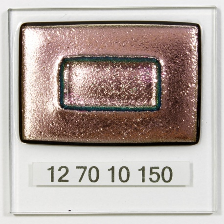 Dicroico S96 Negro 2mm Verde y Rosa 10x5cmtrs.