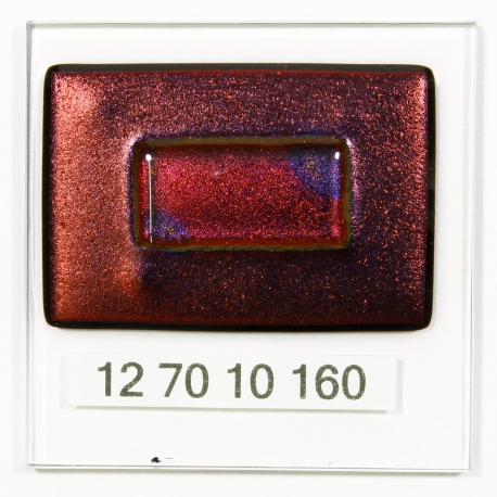 Dicroico S96 Negro 2mm Cereza 10x5cmtrs.