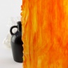 Vidrio Mondoglass Opalescente Rojo y Naranja 96x78cm