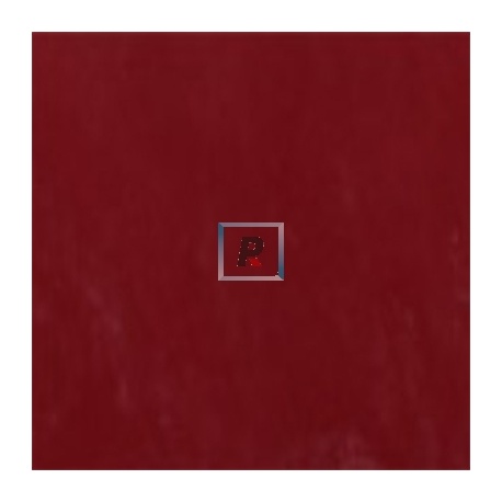 Hoja Rojo Opaco 432 50x50cm