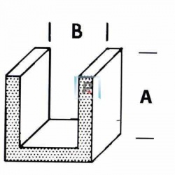 Plomo en U H-53 de 6x4mm 20 m/l