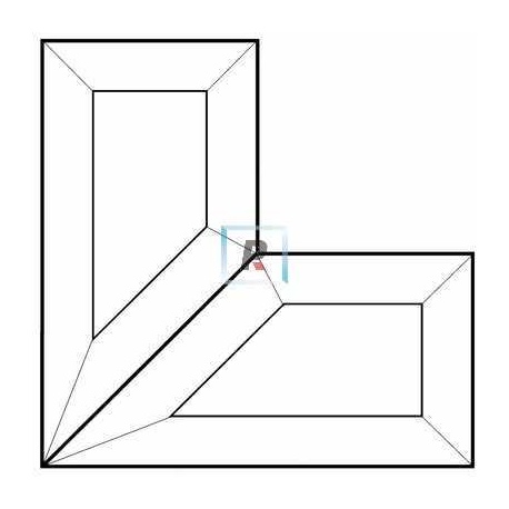 Corner Bevel 101,6x101,6x50mm