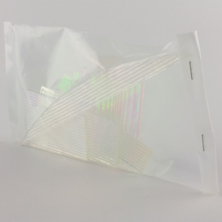 Retales Dicroico Bullseye 3mm Incoloro +/-150 GR