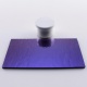 Dicroico Bullseye Violeta sobre negro 3mm 10x5cmtrs.
