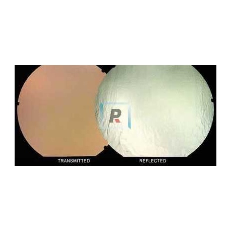 Dicroico Bullseye Plateado sobre incoloro 10x5cm