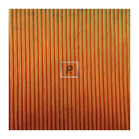 Dicroico Bullseye Thin Reed Violeta sobre incoloro 2mm 10x5cm