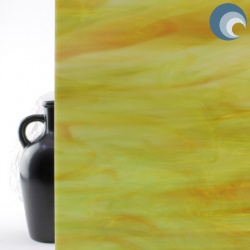 Translucent Amber and Lime Green 621-7S-F OCS96 61x61cm