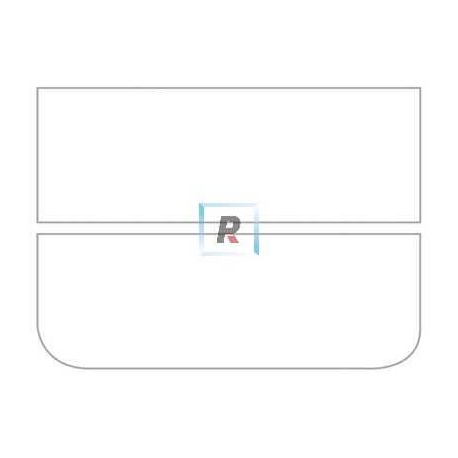 Bullseye Opalescente Blanco Denso 0313 22x25.5cm