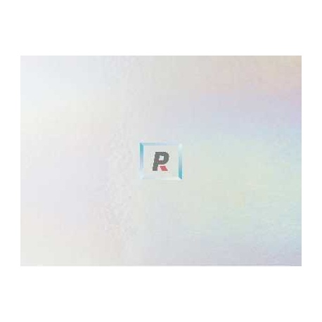 Bullseye Opalescente Blanco Rainbow Iridiscente 0113 22x25.5cm