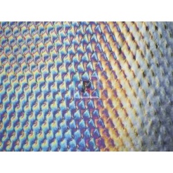 Bullseye Opalescente Negro Patterned Iridiscente 0100 44.5x25.5cm