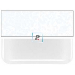 Bullseye Opalescente Blanco Translucido 0243 de 2mm 43x25.5cm