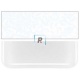 Bullseye Opalescente Blanco Translucido 0243 de 2mm 25.5x21.5cm