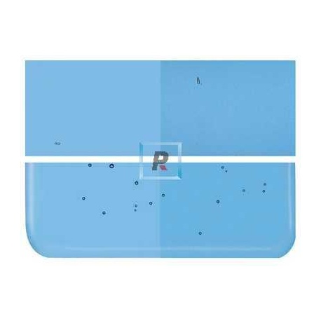 Bullseye Transparente Azul Turquesa 1116 44.5x25.5cm