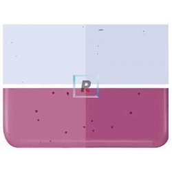 Bullseye Transparente Rosa Claro 1215 25.5x11cm