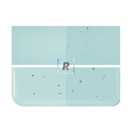 1408 Light Aquamarine Blue Transparent 25.5x11cm