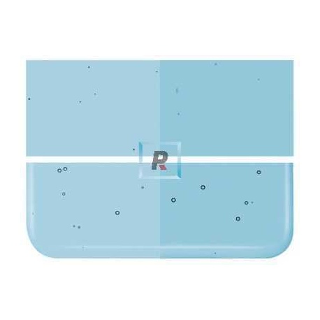 Bullseye Transparente Azul Turquesa Claro 1416 44.5x25.5cm