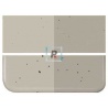 Bullseye Transparente Caqui 1439 44.5x51cm