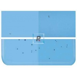 Bullseye Transparente Azul Turquesa 1116 de 2mm 51x43cm
