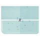 1408 Aquamarine Blue Transparent 2mm 51x43cm