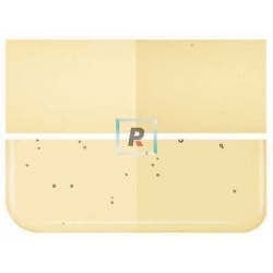 Bullseye Transparente Ambar Claro 1437 de 2mm 25.5x21.5cm