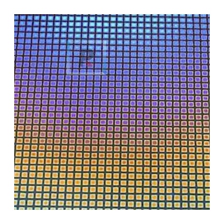 Dicroico S96 Negro Cuadros SQ-3 10x5cmtrs.