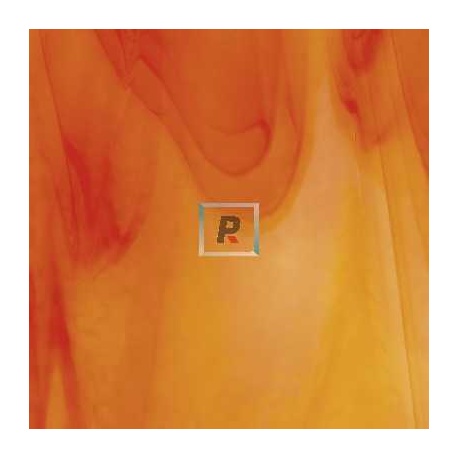 Streaky Blanco y Naranja Opal 2123 44.5x51cm