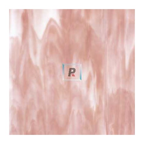 Streaky Blanco y Rosa Salmon Opal 2305 44.5x51cm