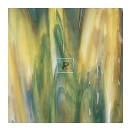 3501 White, Deep Forest Green Op 44.5x51cm