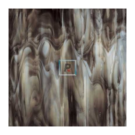 Streaky Blanco y Marron Oscuro 2109 44.5x51cm