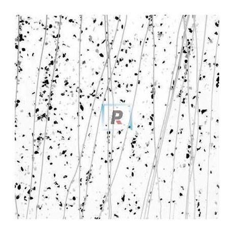 4218 Gray&Black Frit Whte Streamers 89x51cm