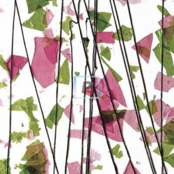 4114 Spring Green & Deep Pink 44.5x51cm