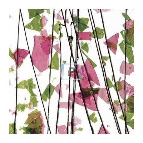 Fracture-Streamer Verde y Rosa 4114 44.5x51cm