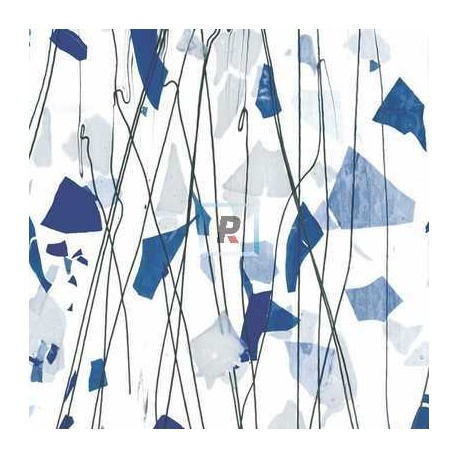 4119 Blue & White 44.5x25.5cm