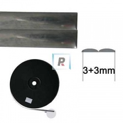 Rollo Plomo Adhesivo 3+3mm (50m)