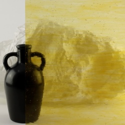 Wissmach 58-LL Streaky Medium Amber 82x53cm