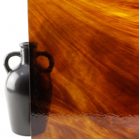 Wissmach 199-LL Streaky Amber and Brown 107x82cm