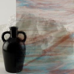 Wissmach 257-LL Streaky Purple, Blue and Amber 107x82cm