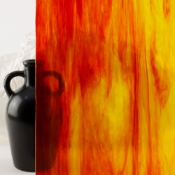 Wissmach 831-LL Streaky Yellow and Red 41x26cm