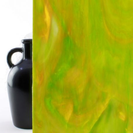 Vidrio Mondoglass Opalescente Verde Lima 39x24cm