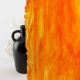 Vidrio Mondoglass Opalescente Rojo y Naranja 39x24cm