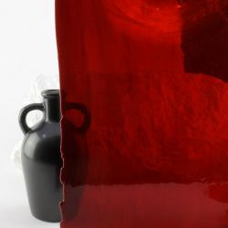 Vidrio Mondoglass Rojo Liso 39x24cm