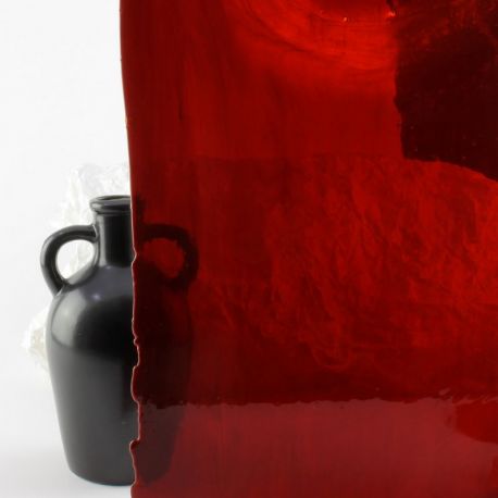 Vidrio Mondoglass Rojo Liso 39x24cm