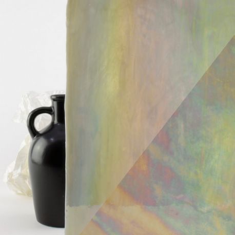 Vidrio Mondoglass Opalescente Gris Claro Iris 39x24cm