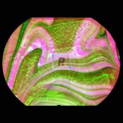 Dicroico S96 Opal Art Verde y Manzana 10x5cmtrs.