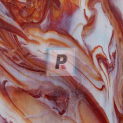Wissmach Opal Blanco, Rojo y Naranja 17D 107x82cm