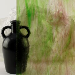 Wissmach 163-LL Streaky Purple and Green 82x53cm